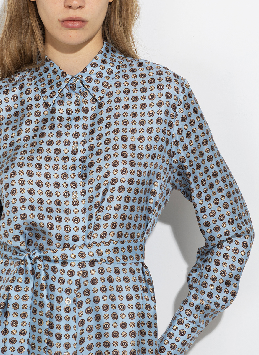 Max Mara Jug 'Pyjama-style' printed silk shirt