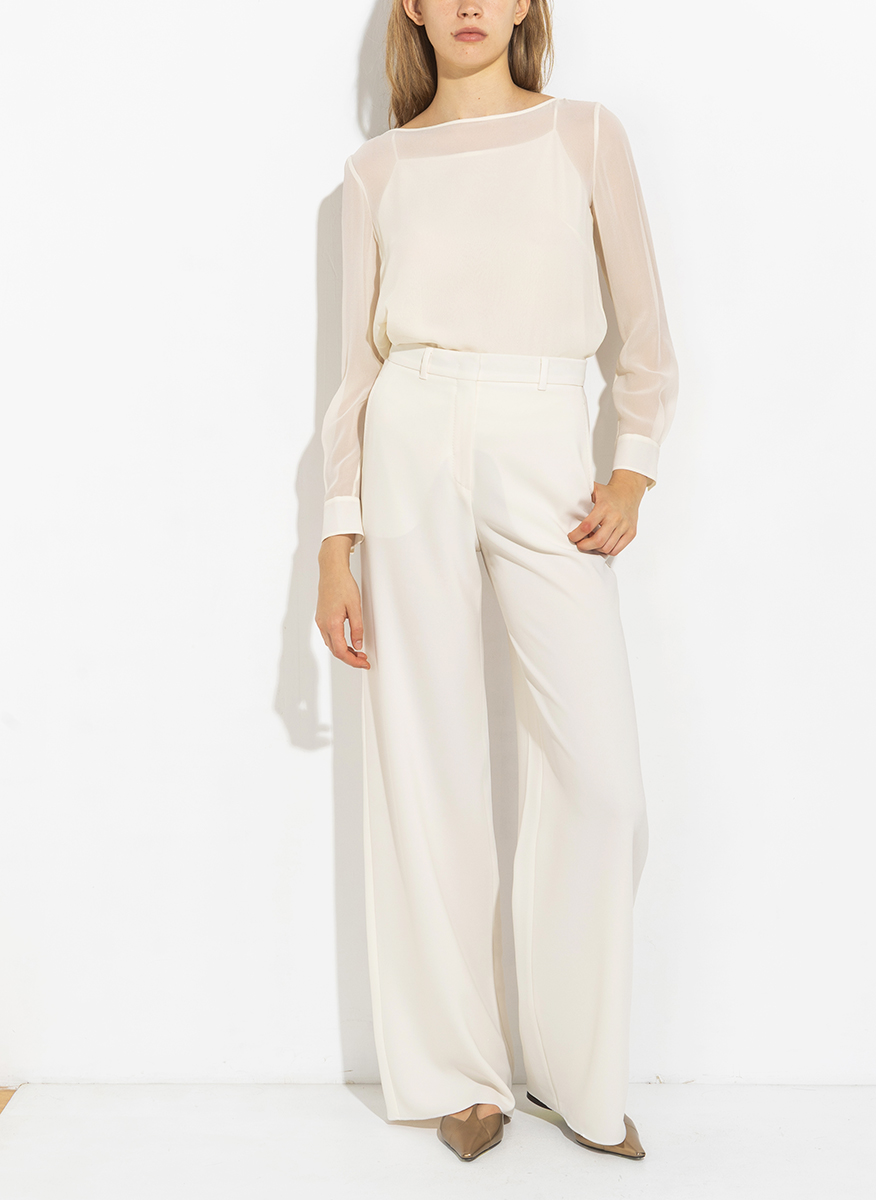 Блуза от копринен жоржет Max Mara Studio Demien