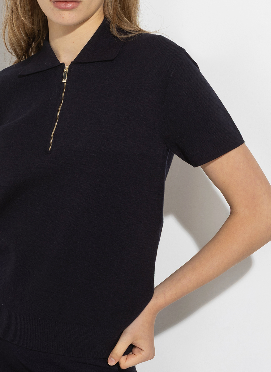 Полошърт от фино плетиво Max Mara Studio Teti