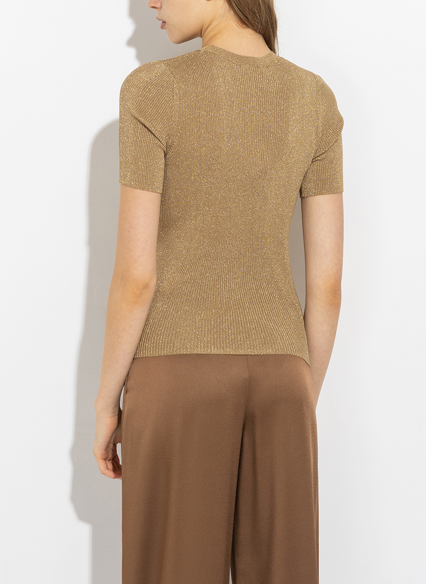 Пуловер с блестящи нишки Max Mara Studio Svelto