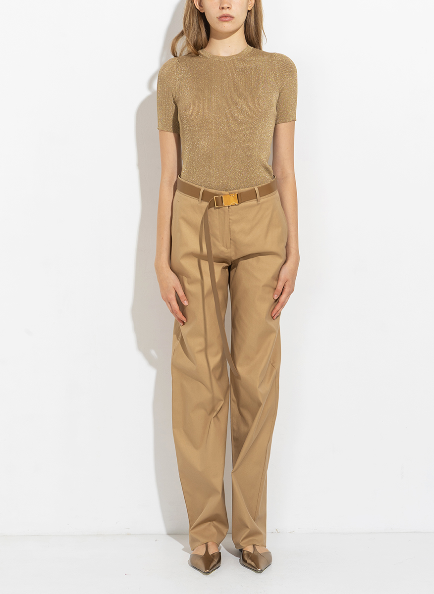 Панталон с колан 'Wide leg' Max Mara Studio Bleu
