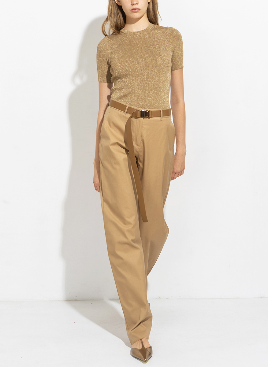 Панталон с колан 'Wide leg' Max Mara Studio Bleu