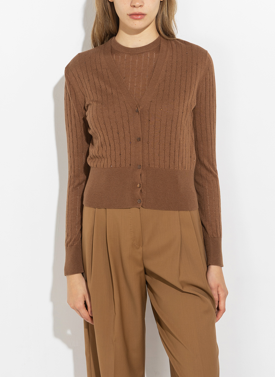 Max Mara Studio Nogara silk blend cardigan