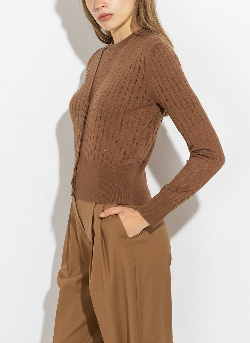 Max Mara Studio Nogara silk blend cardigan