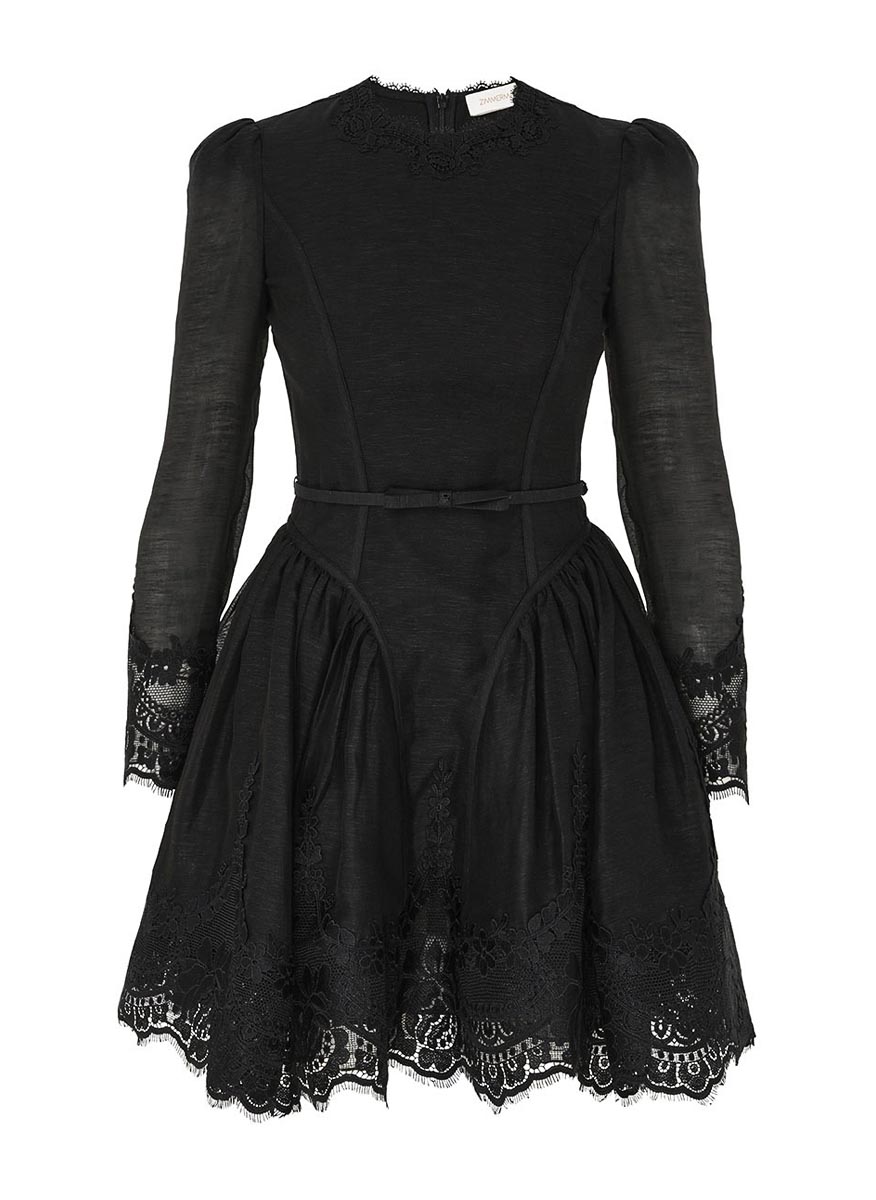 Zimmermann 'Hypnotic' linen and silk mini dress