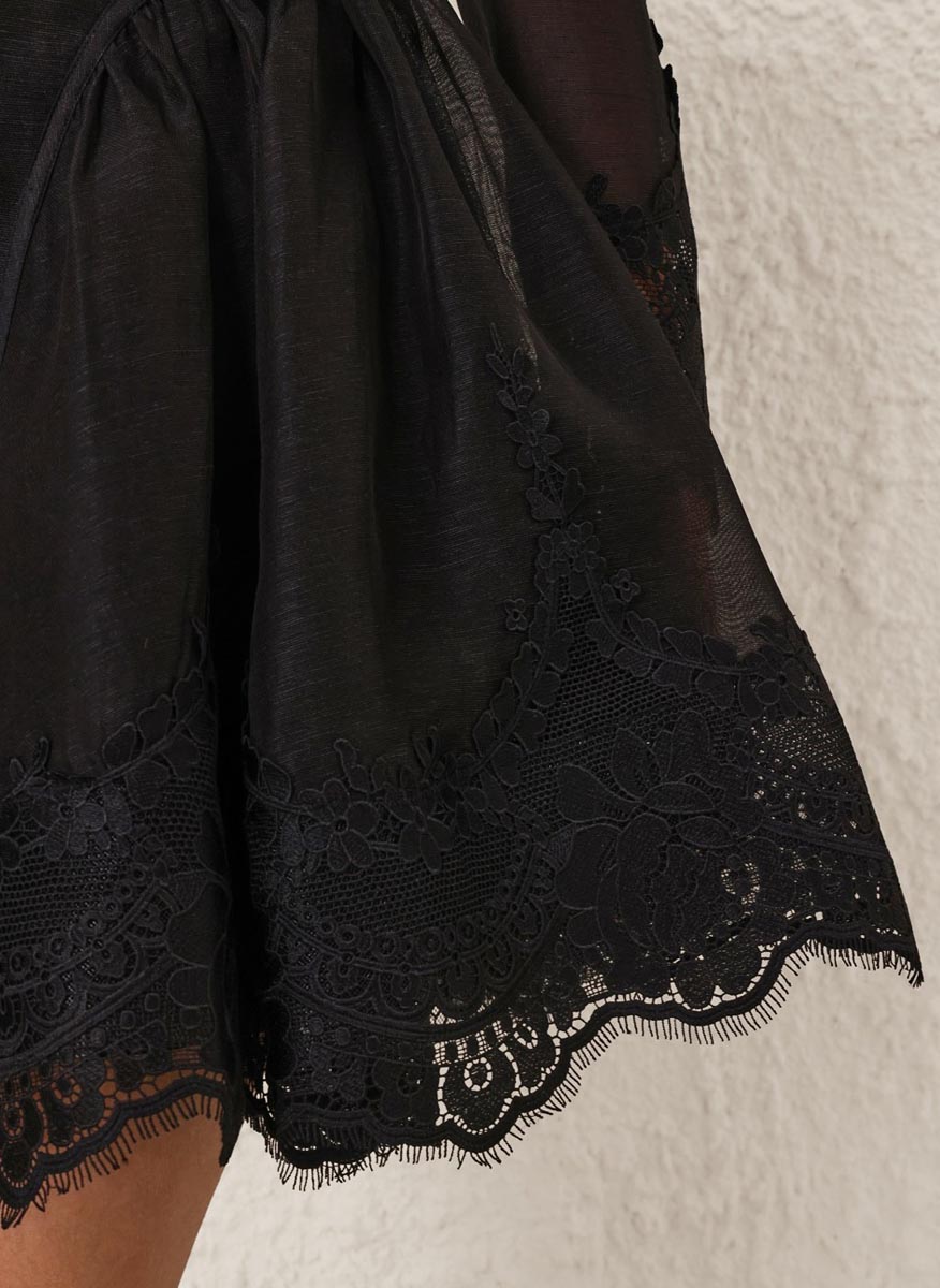 Zimmermann 'Hypnotic' linen and silk mini dress