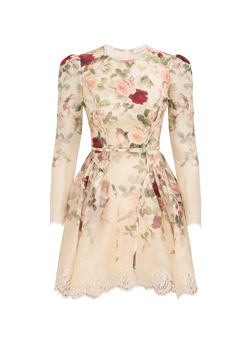 Zimmermann 'Hypnotic' linen and silk mini dress