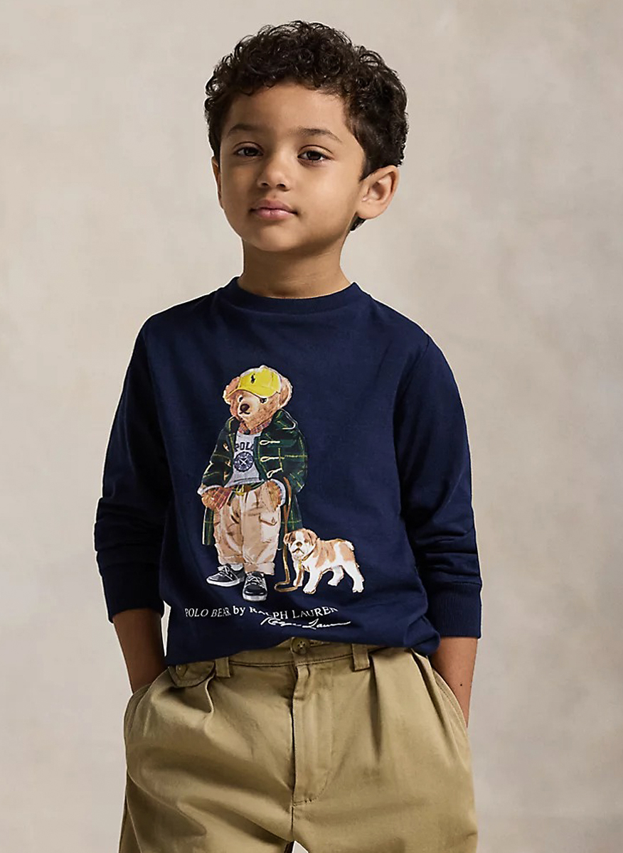 Ralph Lauren Kids 2-7 long sleeve T-shirt with print