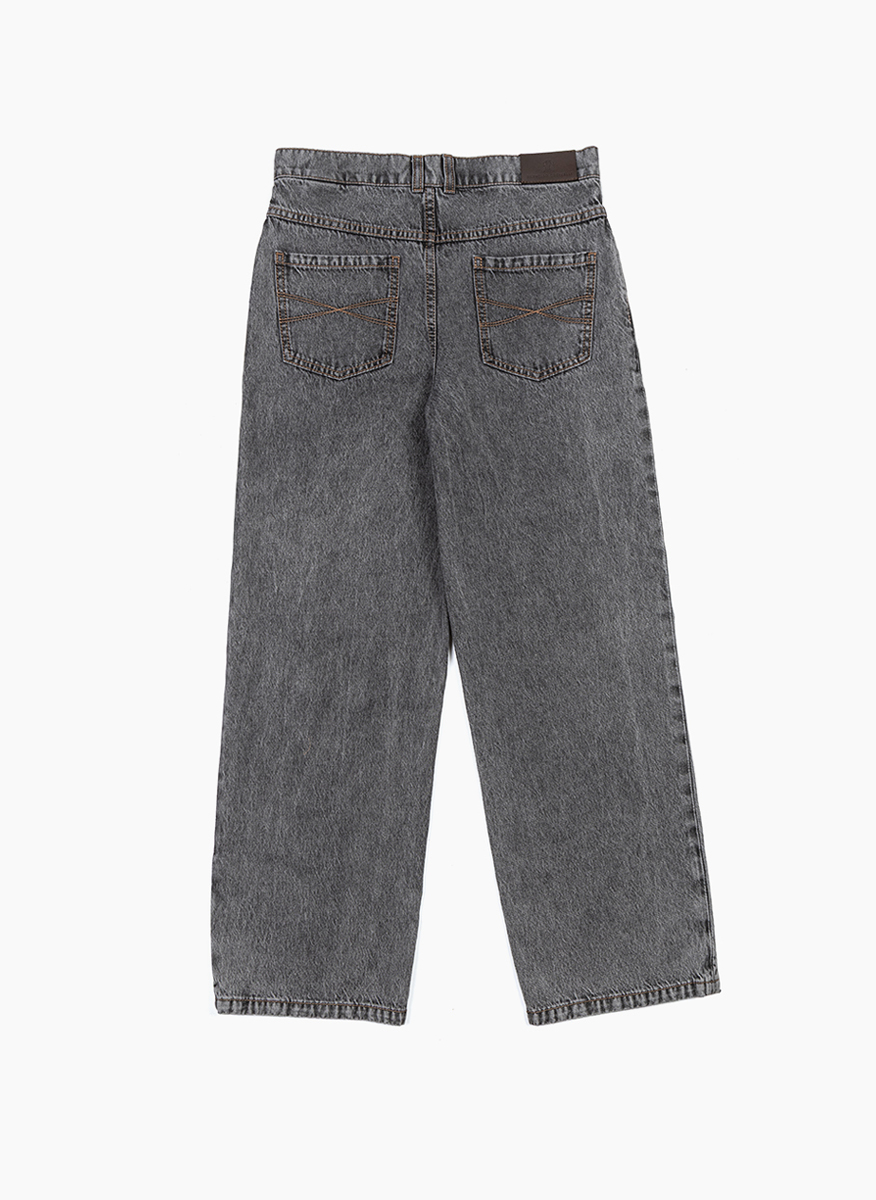 Brunello Cucinelli Kids 12 denim trousers with monili