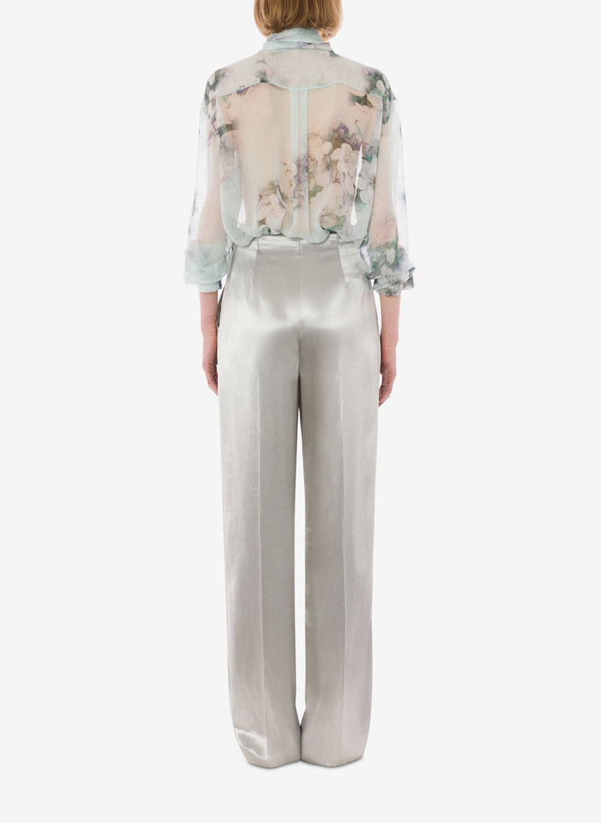 Риза от копринен шифон 'Knot tie' Alberta Ferretti