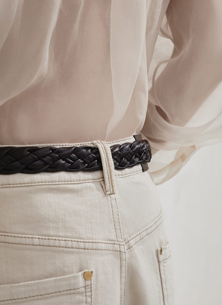 Brunello Cucinelli Loose Barrel denim trousers