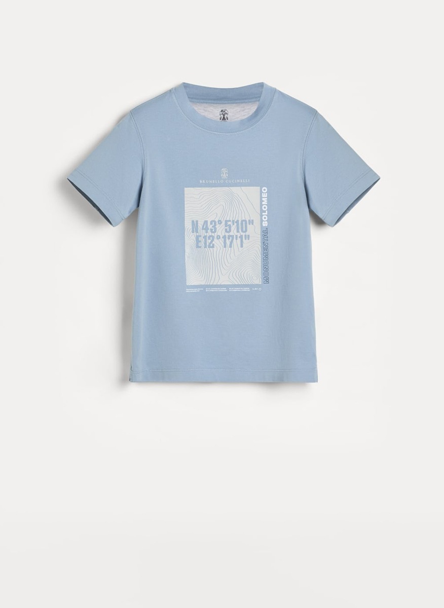 Тишърт с принт Brunello Cucinelli Kids 12
