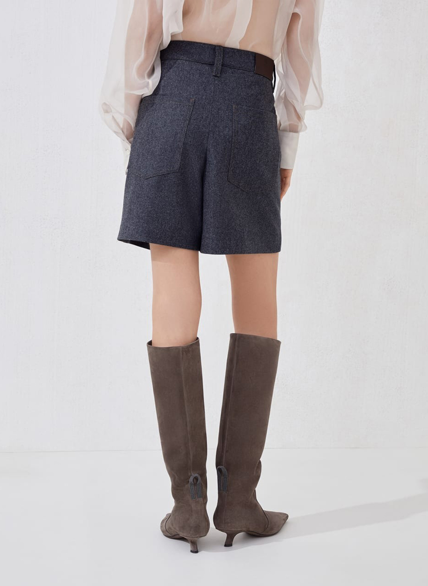 Brunello Cucinelli wool shorts