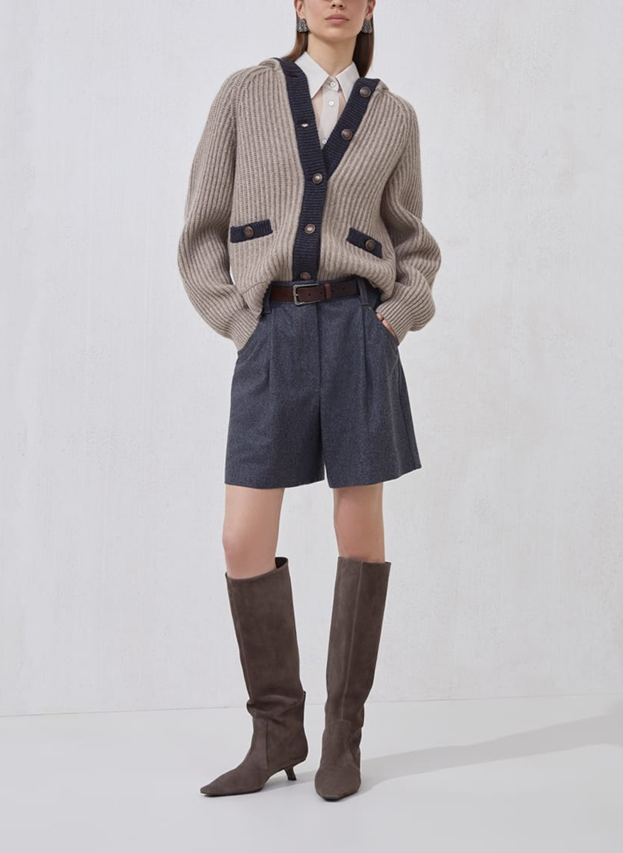 Brunello Cucinelli wool shorts