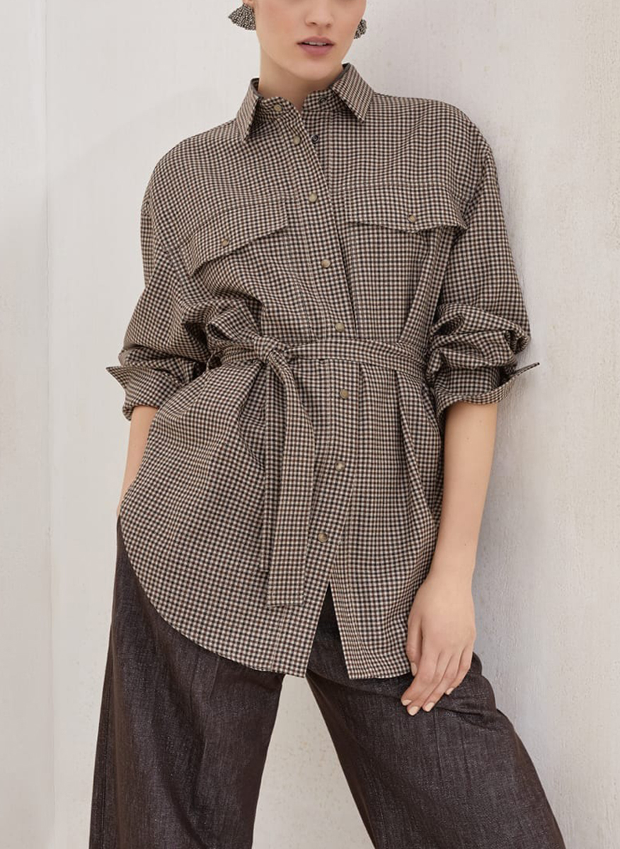 Риза от фина вълна Brunello Cucinelli