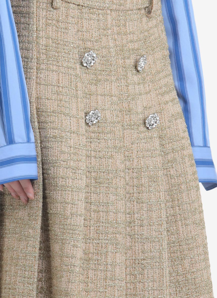 Nº21 skirt with weed effect
