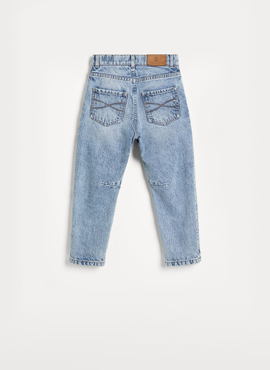 Brunello Cucinelli Kids 8-10 denim trousers