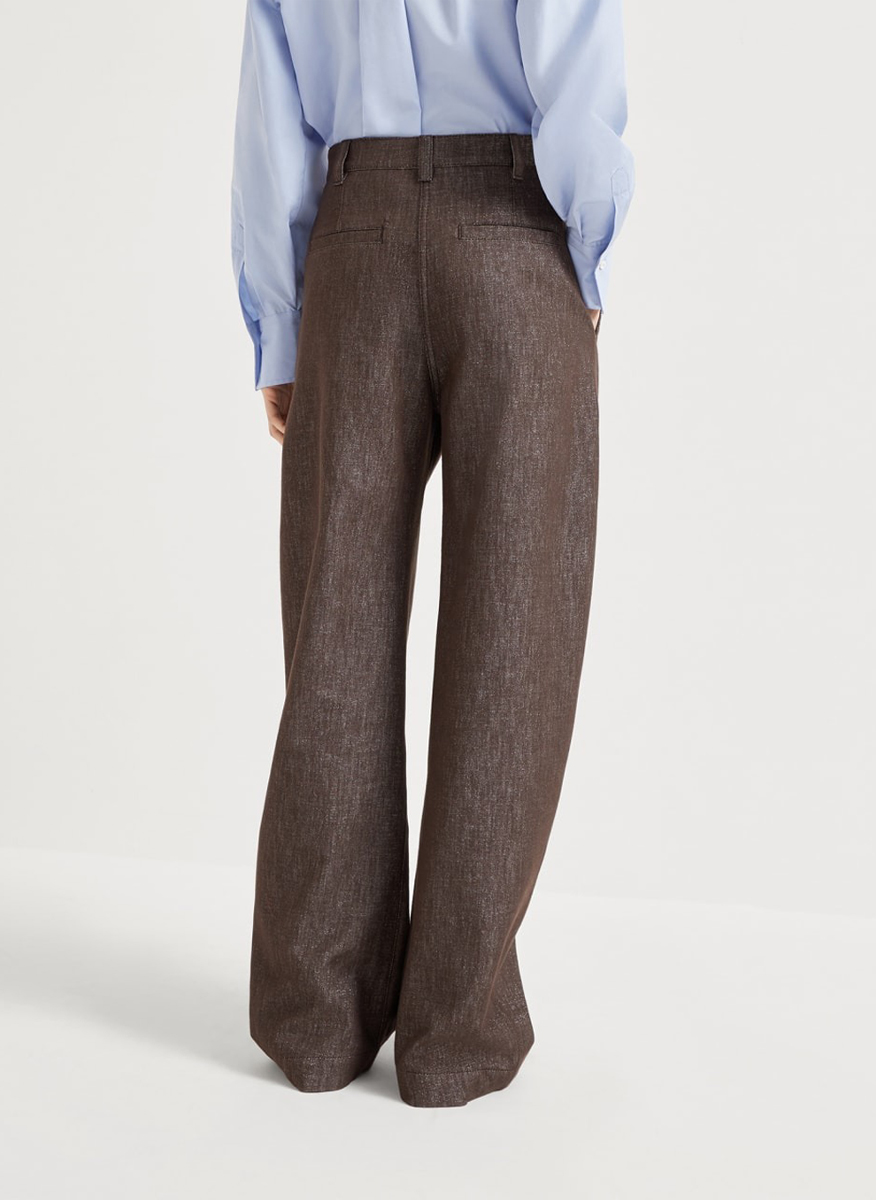 Панталон с басти 'Sparkling no-fade denim' Brunello Cucinelli