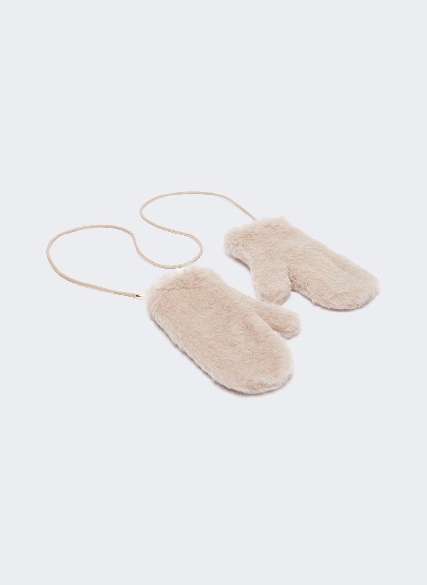 Max Mara Ombrato Teddy mittens