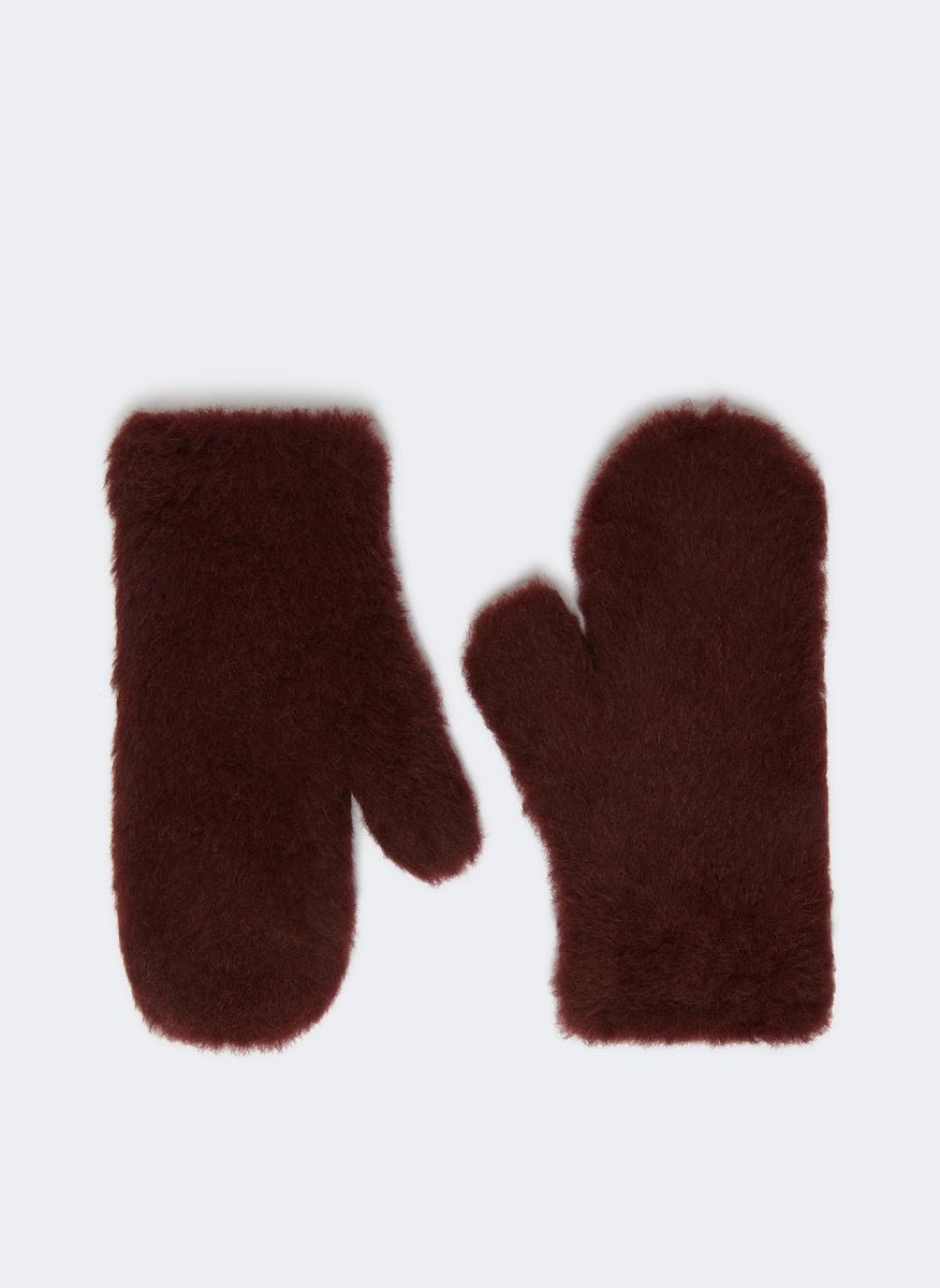 Max Mara Ombrato Teddy mittens