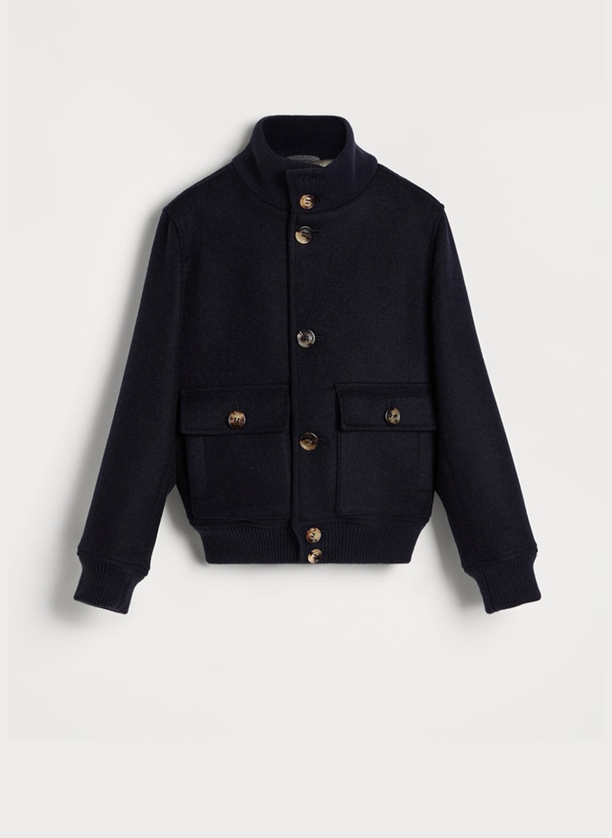 Бомбър яке от вълна Brunello Cucinelli Kids 6