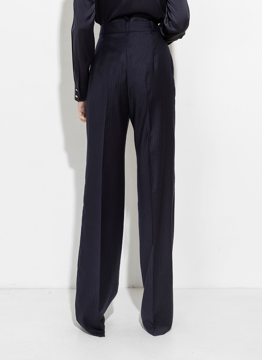 Панталон от фина вълна Max Mara Studio Medium