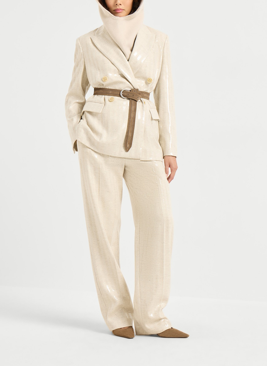 Brunello Cucinelli wool and cashmere trousers
