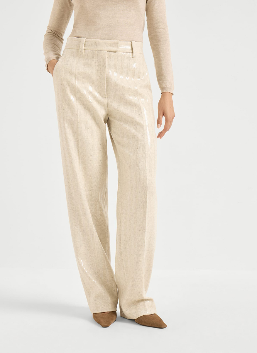 Brunello Cucinelli wool and cashmere trousers