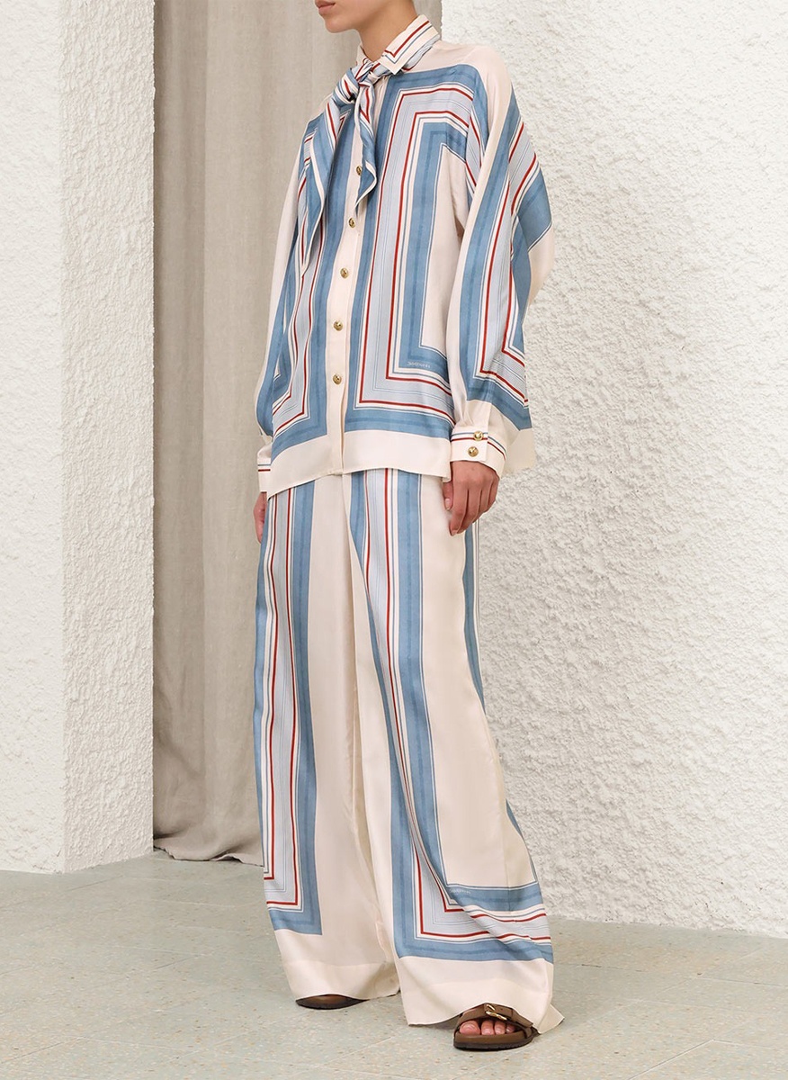 Zimmermann  'Ticking Stripe' printed shirt