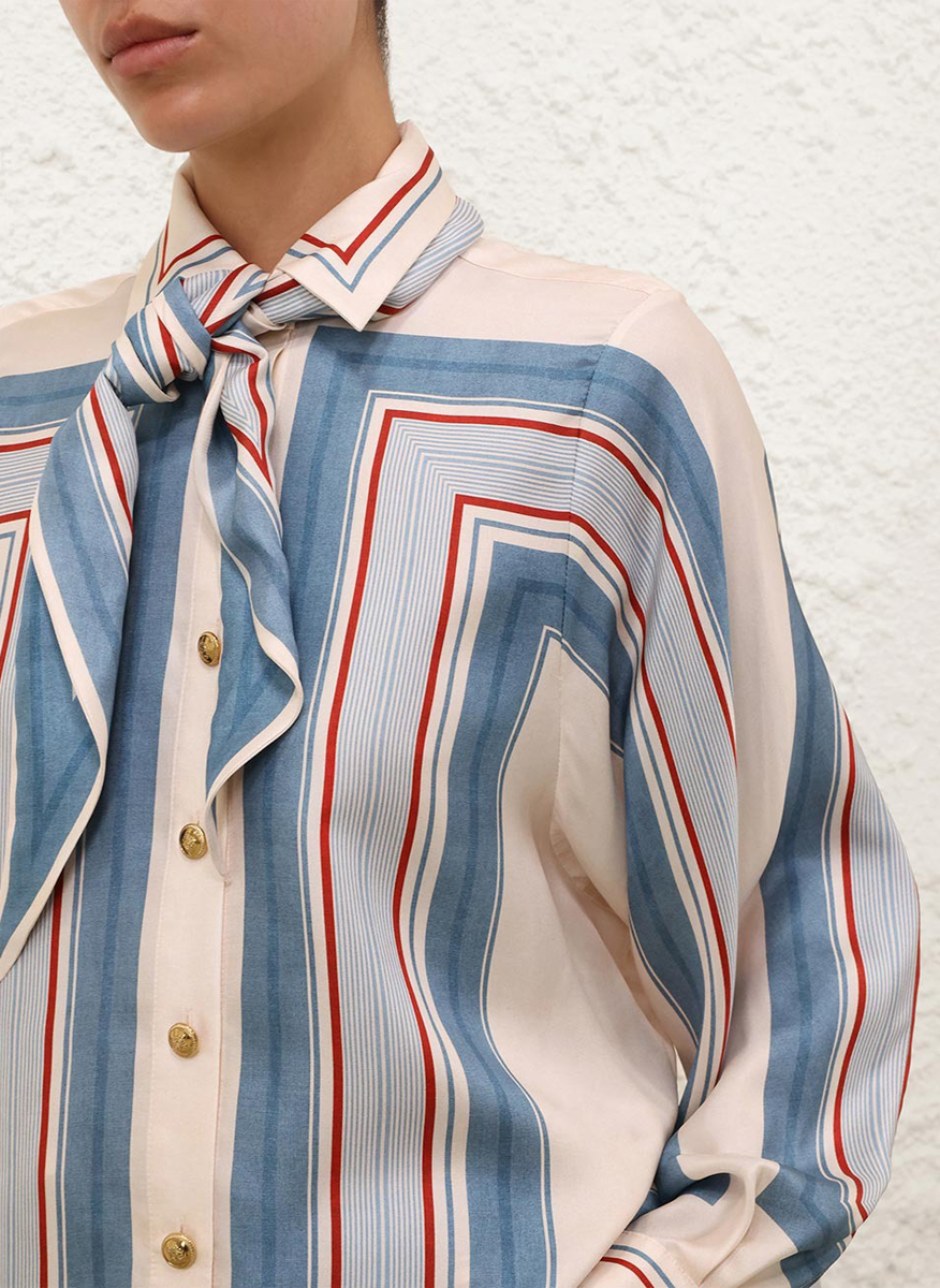 Zimmermann  'Ticking Stripe' printed shirt