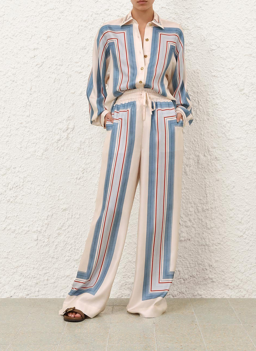 Zimmermann  'Ticking Stripe' printed shirt