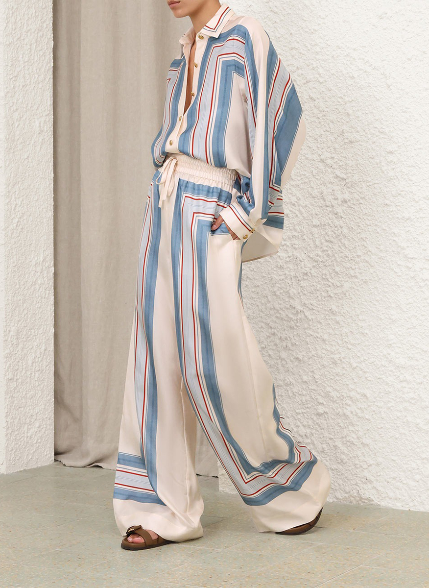 Zimmermann  'Ticking Stripe' printed shirt