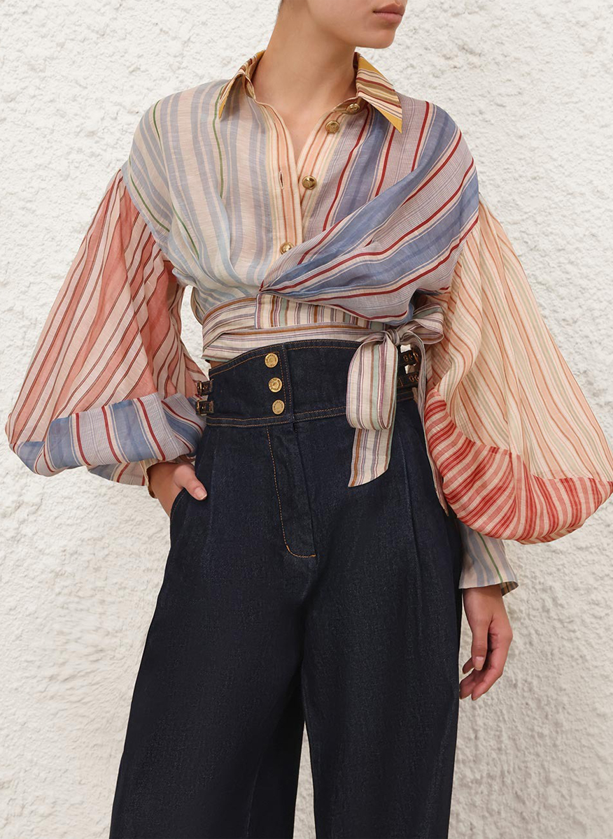 Zimmermann 'Spliced Stripes' shirt