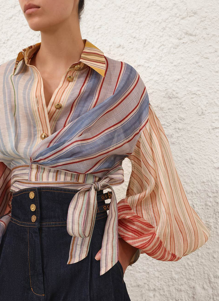 Zimmermann 'Spliced Stripes' shirt