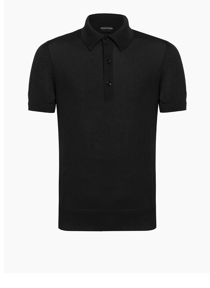 Tom Ford polo shirt in cashemre and silk