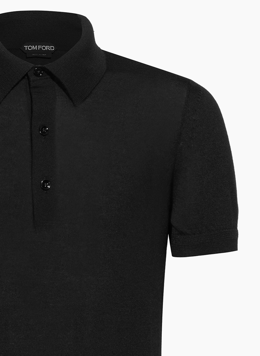 Tom Ford polo shirt in cashemre and silk