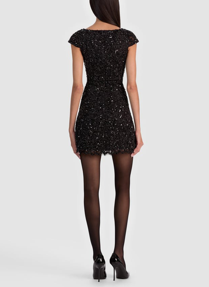 Alice + Olivia Eve embellished dress
