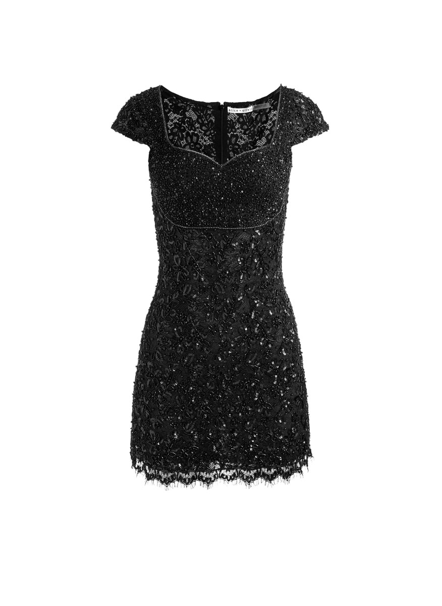 Alice + Olivia Eve embellished dress