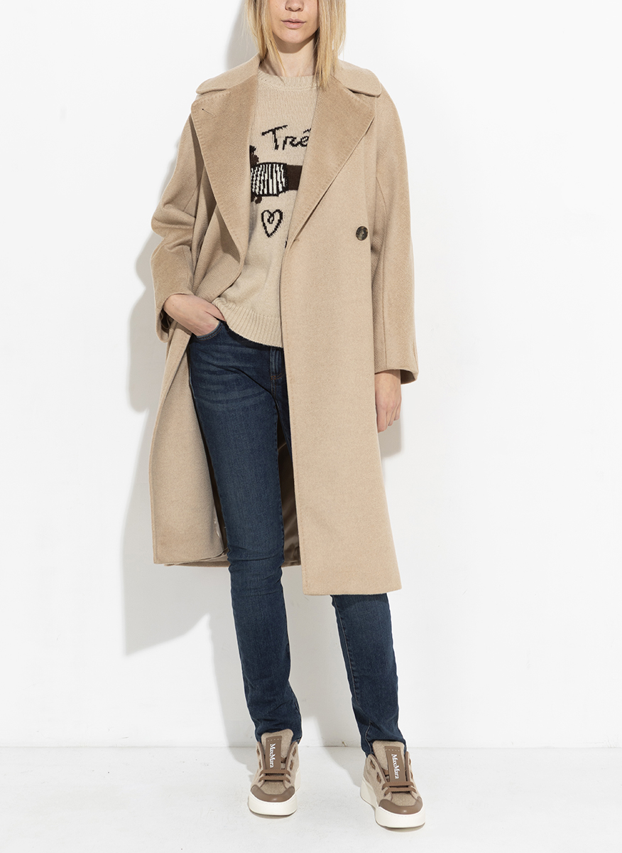 Миди палто от фина вълна Weekend Max Mara Resina