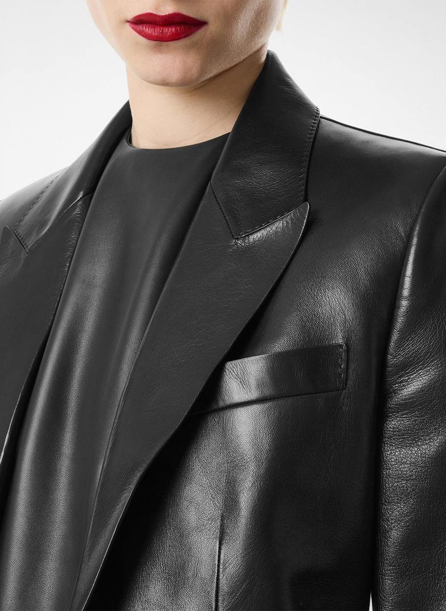 Едноредно сако от кожа Tom Ford