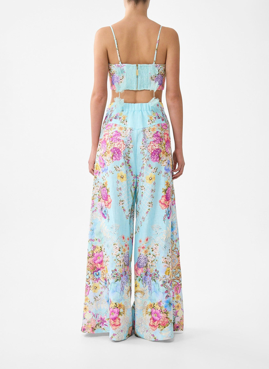 Camilla `Bazaar blooms` Corset crop top