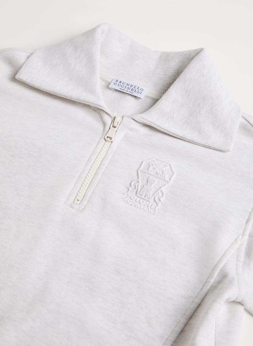 Суитшърт с лого Brunello Cucinelli Kids 8-10