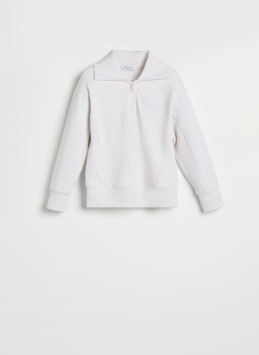 Суитшърт с лого Brunello Cucinelli Kids 8-10