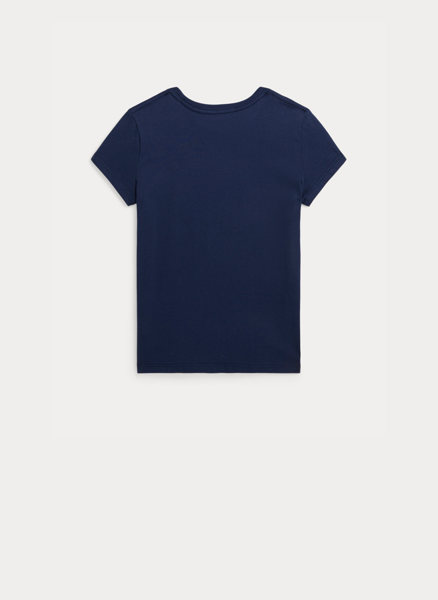 Тишърт с бродерия Ralph Lauren Kids 7-14
