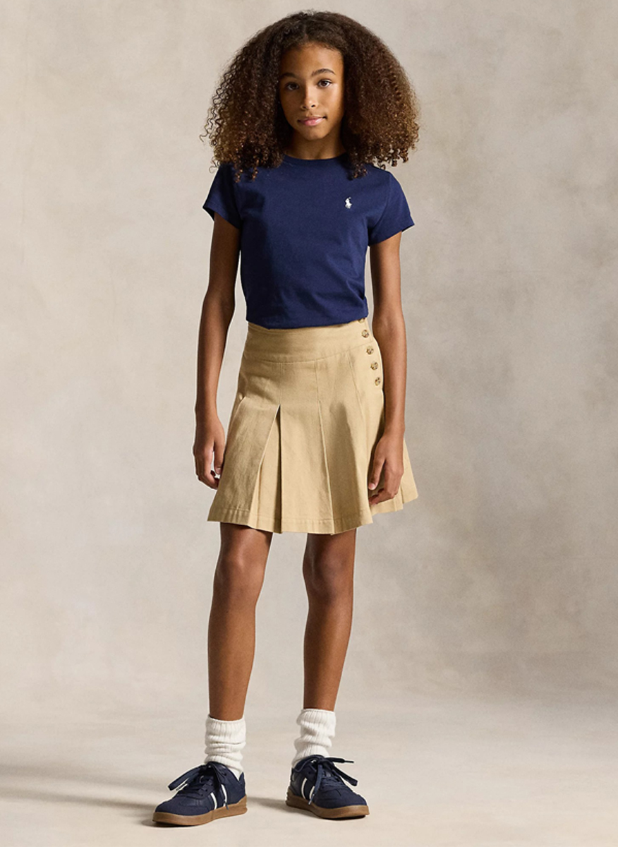 Тишърт с бродерия Ralph Lauren Kids 7-14