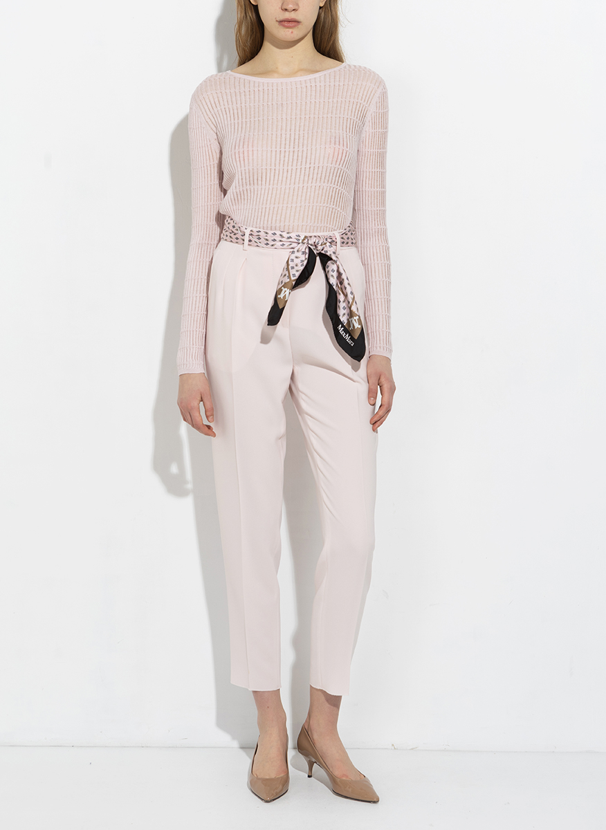 Панталон с централен фабричен ръб Max Mara Studio Mstcanditi