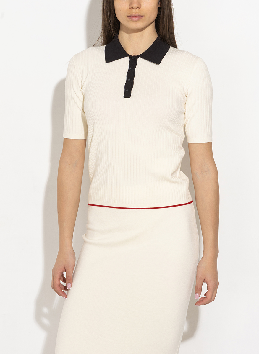 Полошърт от фино плетиво Max Mara Studio Mstoscuri