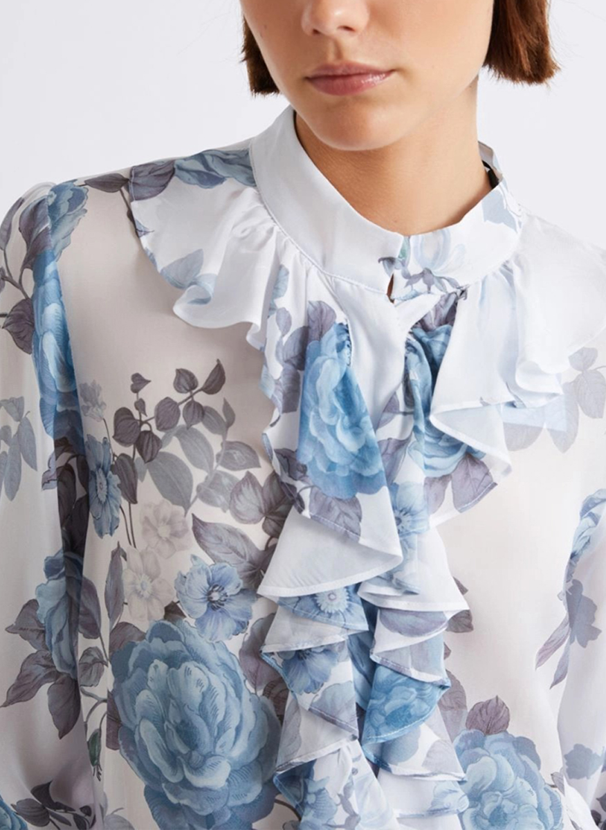 Marella Mllcanapa shirt with ruche detail