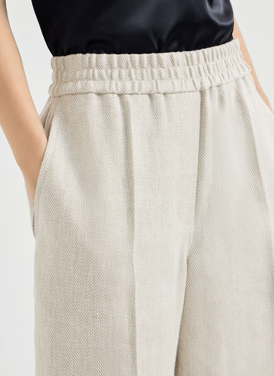 Панталон `Fishbone` Brunello Cucinelli