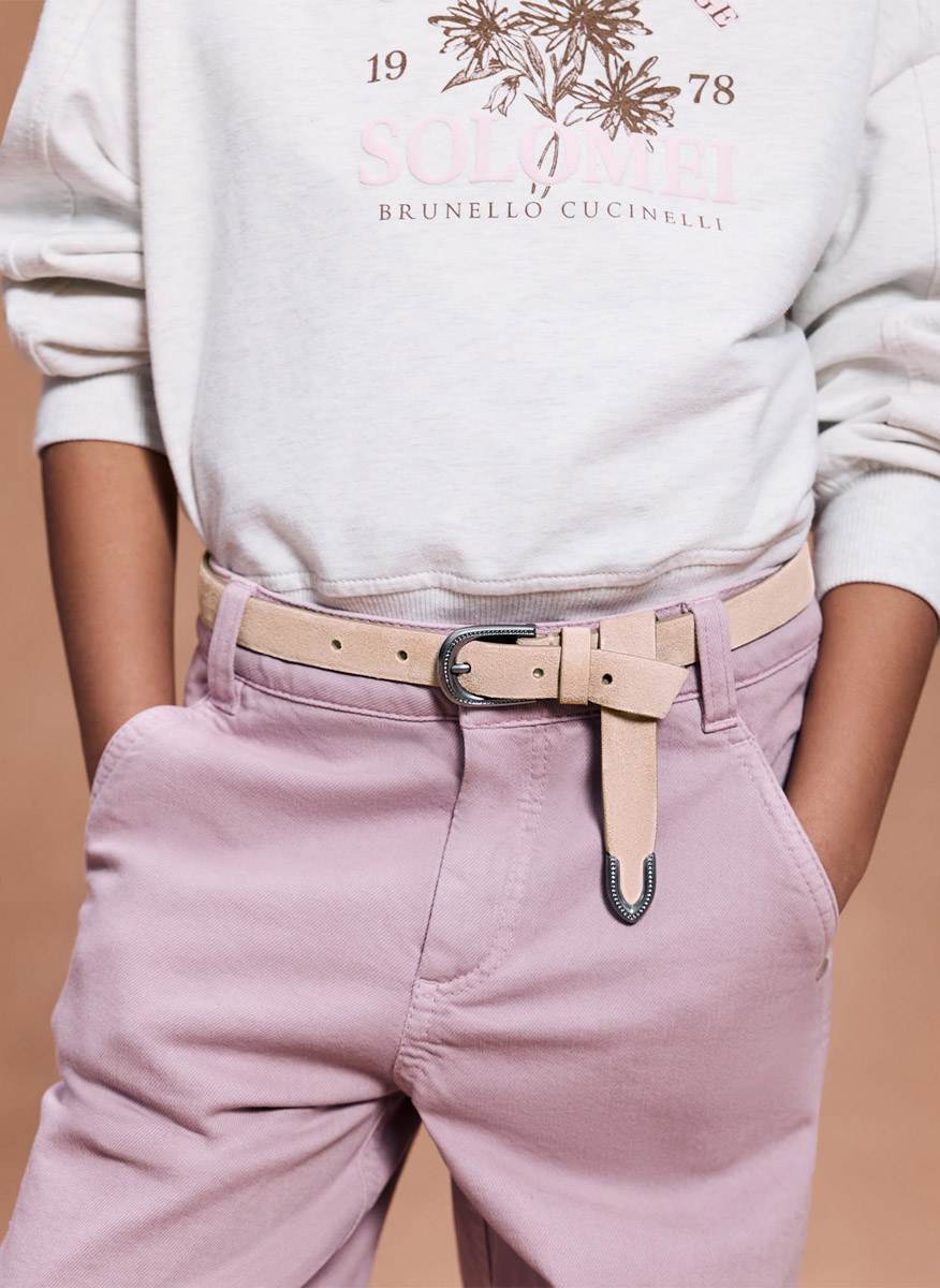 Brunello Cucinelli Kids S suede belt